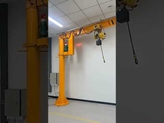 Floor Mounted Electric 2 Ton Jib Arm Crane With Emergency Stop System