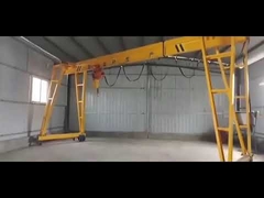 Workshop Single Girder Gantry Portal Crane Electric Truss Type 40M/Min