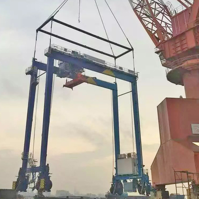 복광속 컨테이너 항구 크레인 RTG 모델 35 톤 배 야드 35m