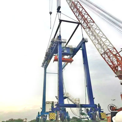 22m RTG 모델 컨테이너 크레인 500t 전력 공급 두배 도리